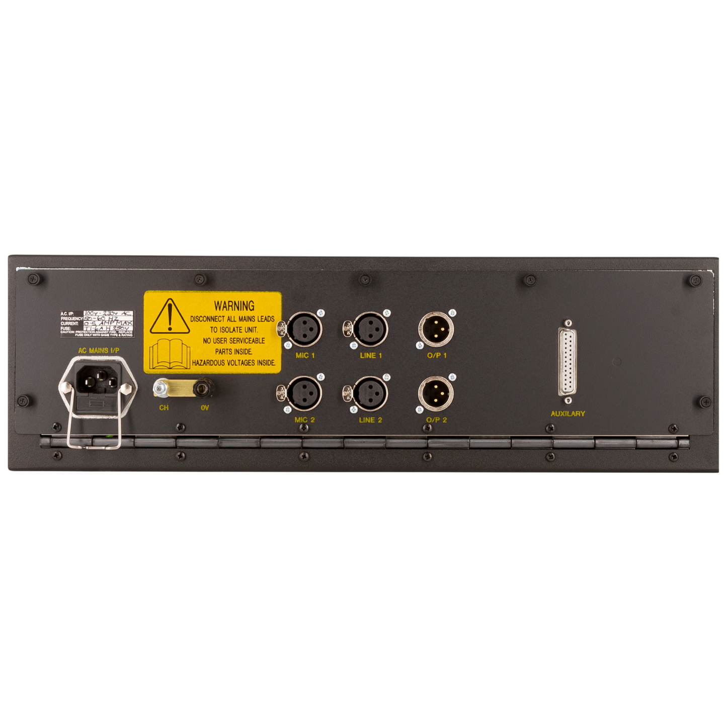 AMS Neve 1081 3U rack with PSU (empty) houses up to 2 x 1081 modules horizontally