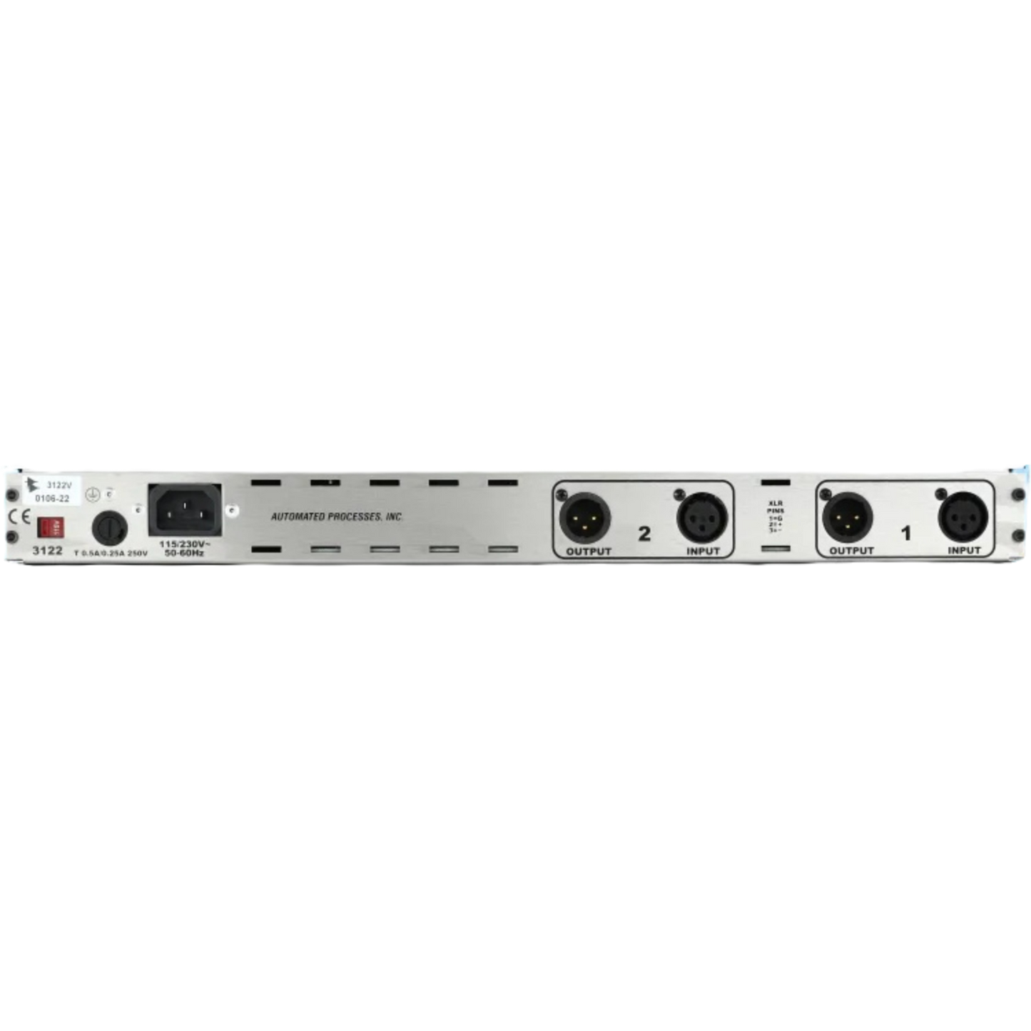 API 3122V 2-Channel Mic Pre