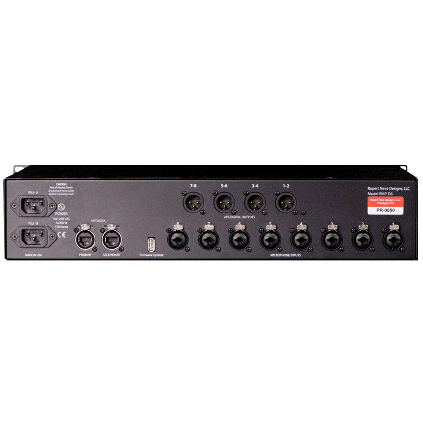 Rupert Neve Designs RMP-D8 8-Channel Dante™ Mic Pre