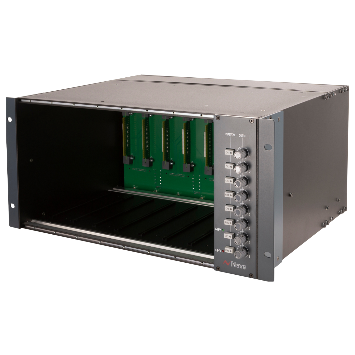 AMS Neve 1073/1084 5U Rack with PSU (Empty) houses up to 8 x 1073/1084/2264A modules vertically