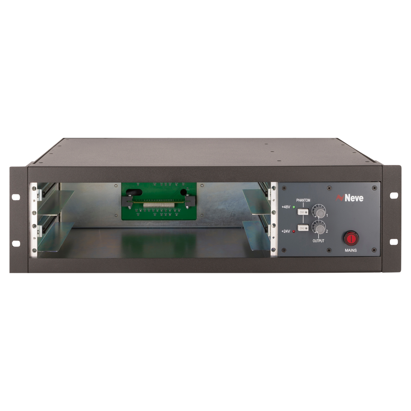 AMS Neve 1081 3U rack with PSU (empty) houses up to 2 x 1081 modules horizontally
