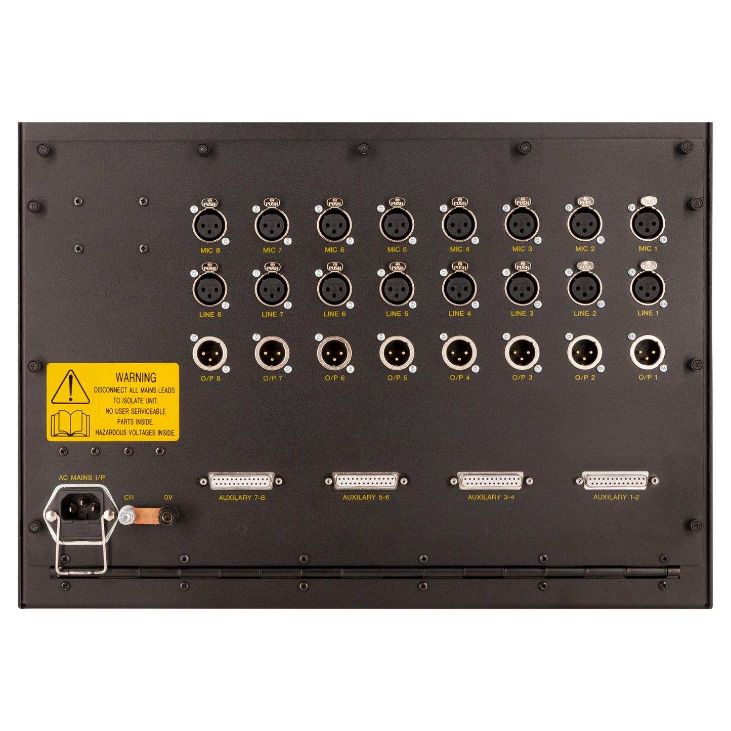 AMS Neve 1081 7U Rack with PSU (empty) houses 8 x 1081 modules vertically