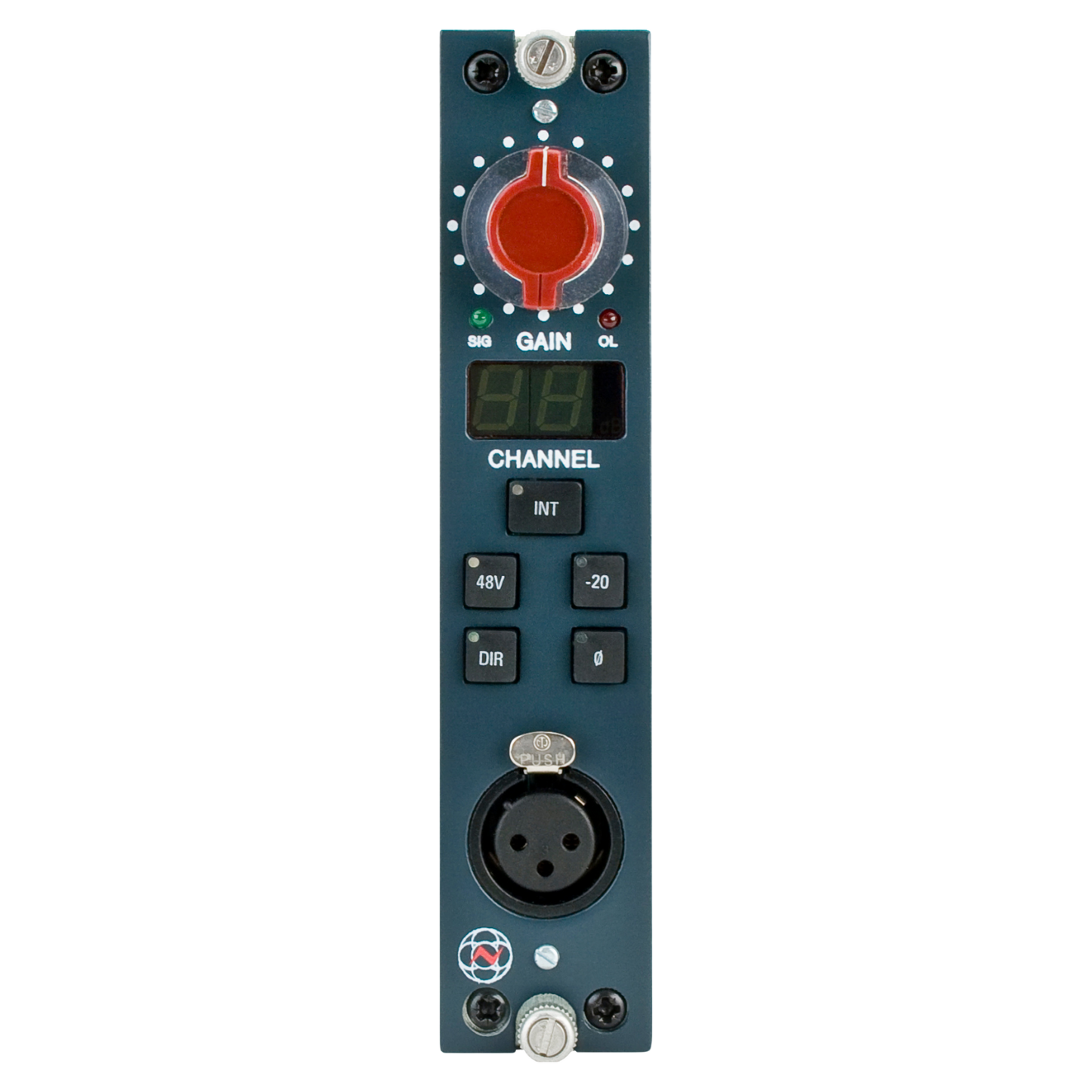 AMS Neve 1081R Mono Mic Pre module - AIR (RED)
