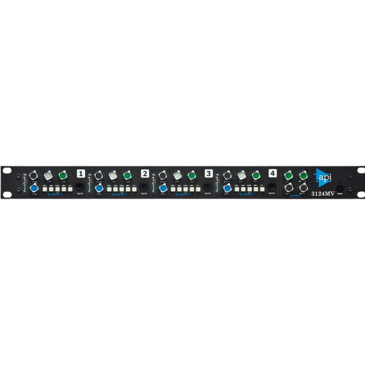 API 3124MV Discrete 4-Channel Mic/Line Pre w/ Stereo Mixer