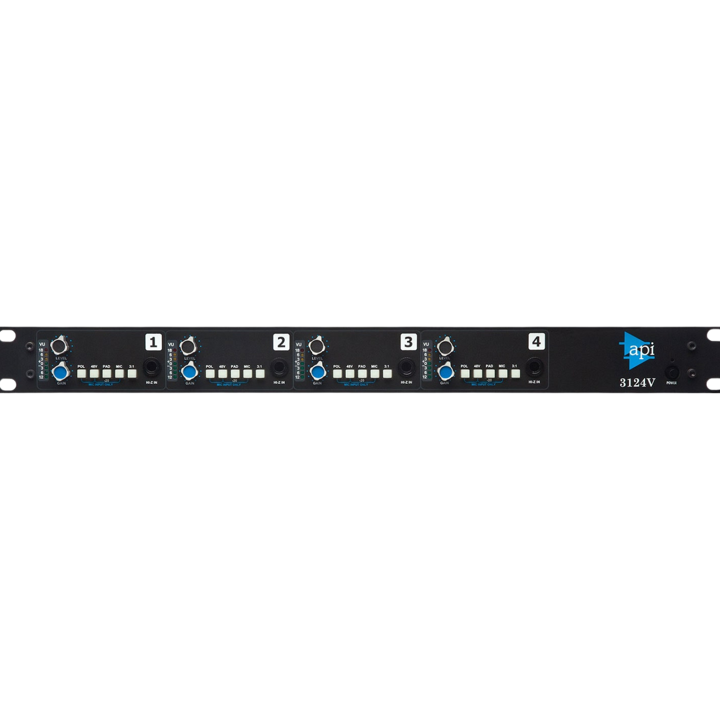 API 3124V Discrete 4-Channel Mic/Line Pre