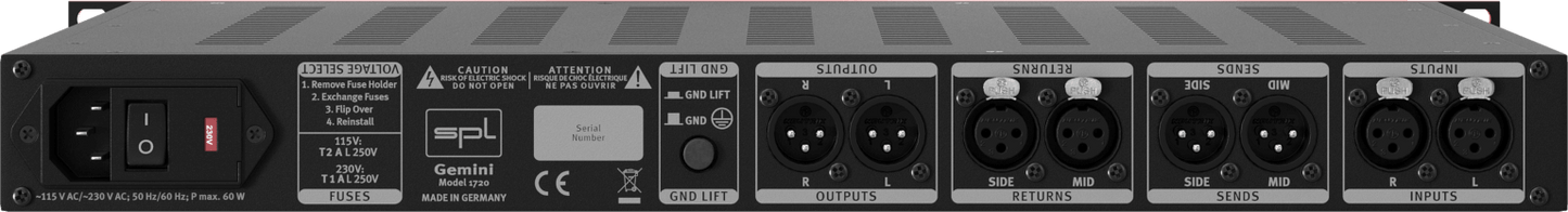 SPL Gemini Mastering M/S Processor