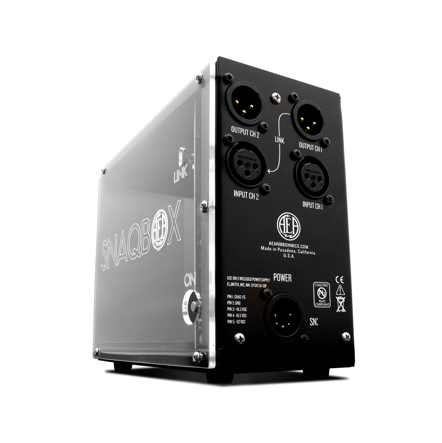 AEA Snaqbox™ Two-Channel 500-Series Chassis