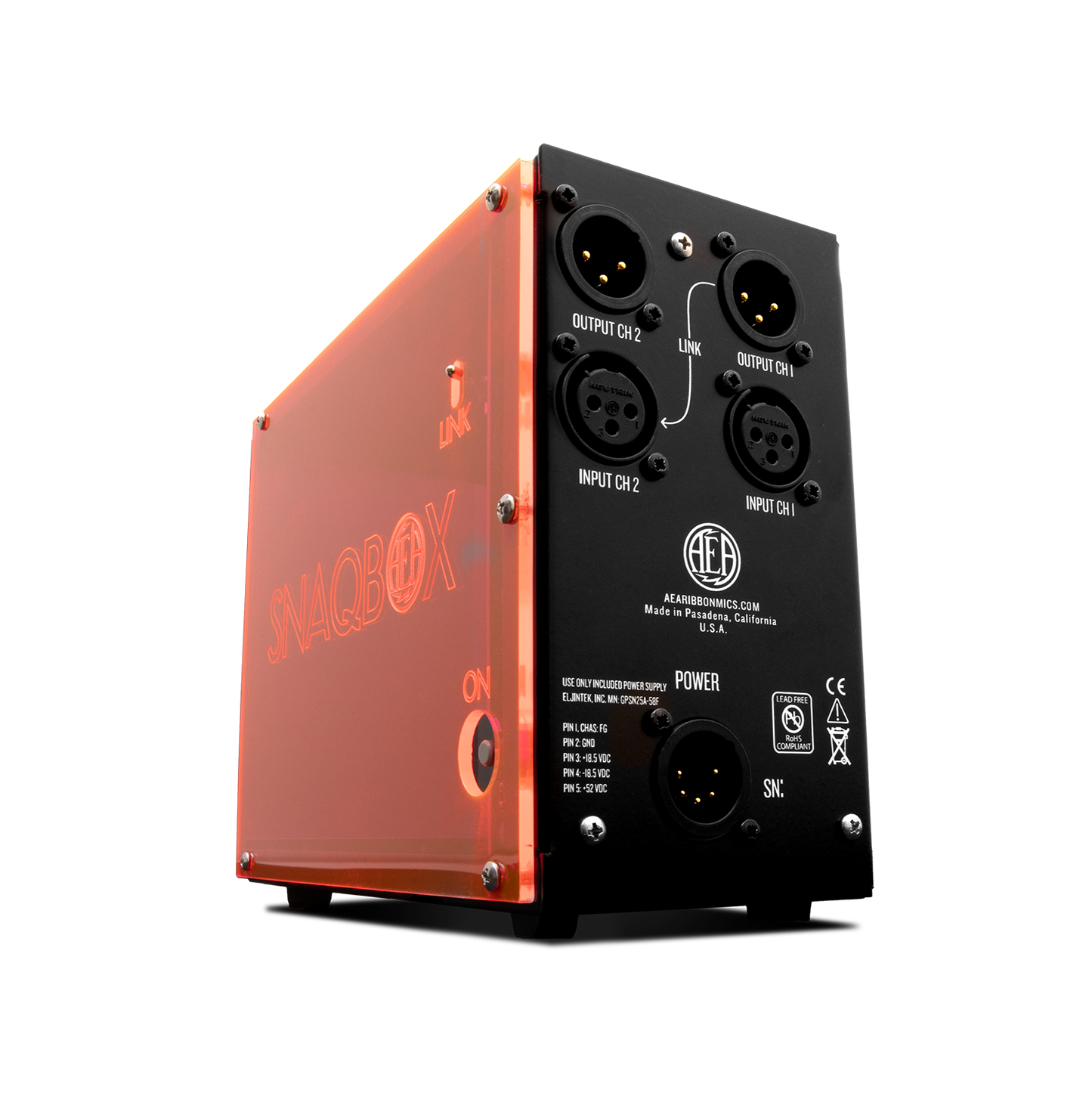 AEA Snaqbox™ Two-Channel 500-Series Chassis