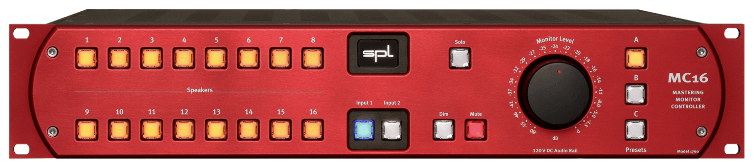 MC16 16-Channel Mastering Monitor Controller