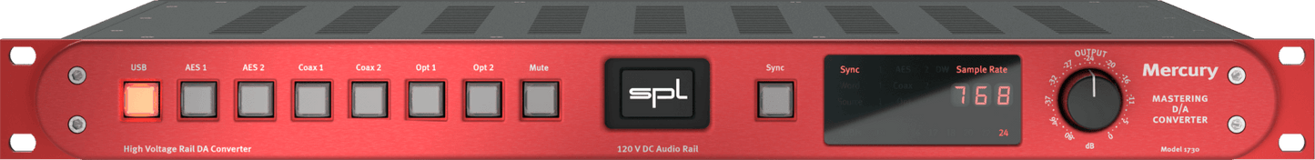 SPL Mercury Mastering D-A Converter with Monitor Control