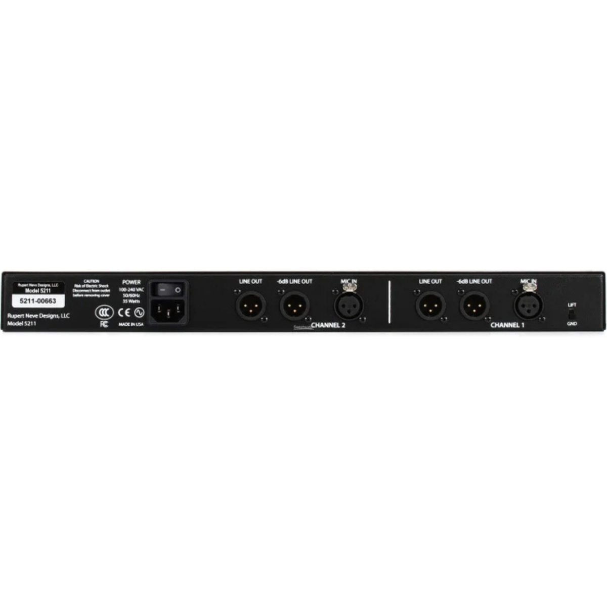Rupert Neve Designs 5211 2-Channel Mic Preamp