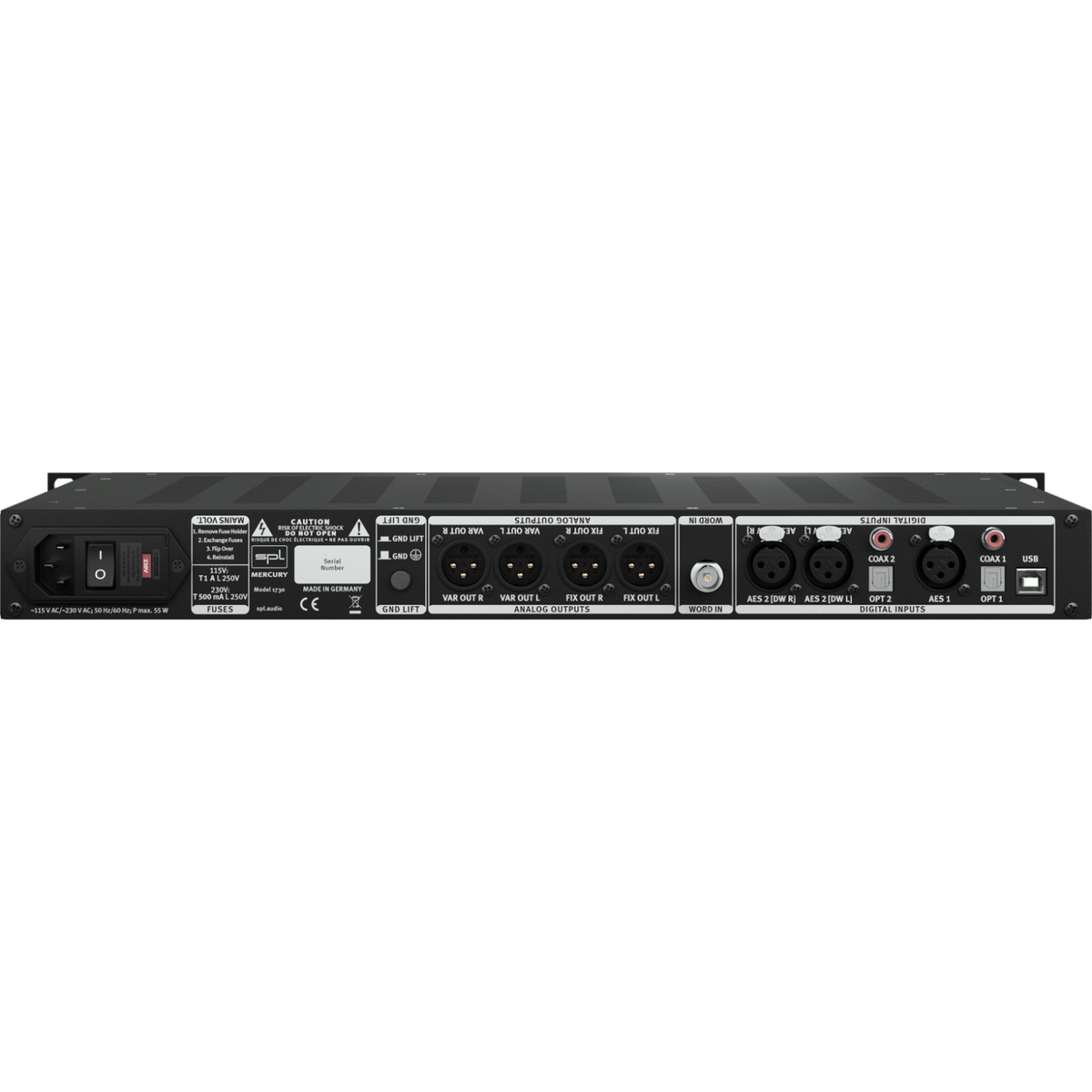 SPL Mercury Mastering D-A Converter with Monitor Control
